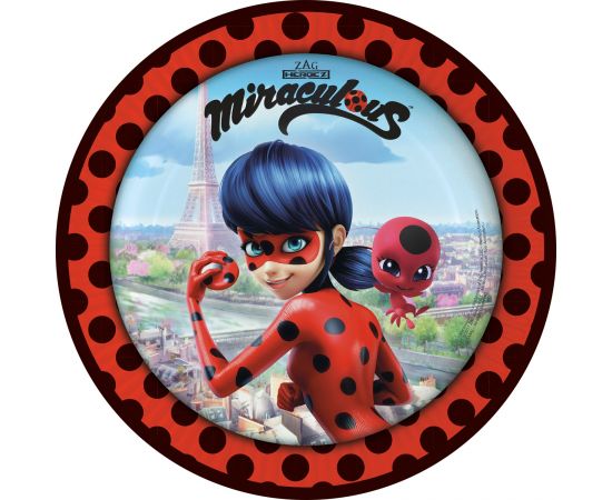 Πιάτα φαγητού Miraculous Ladybug 8τεμ.