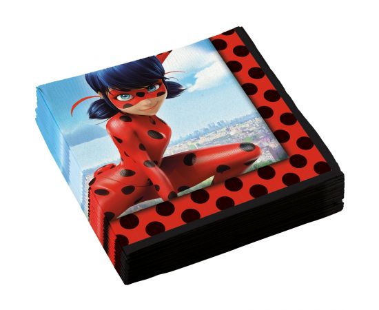 Χαρτοπετσέτες φαγητού 33εκ. Miraculous Ladybug 20τεμ.