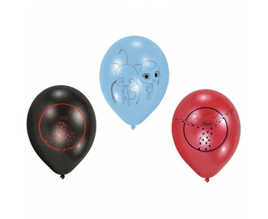 Μπαλόνια Miraculous Ladybug 6τεμ. 23εκ.