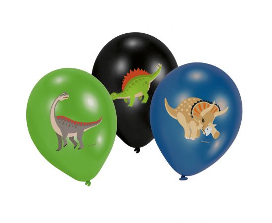 Μπαλόνια Happy Dinosaur 6τεμ. 27,5εκ.