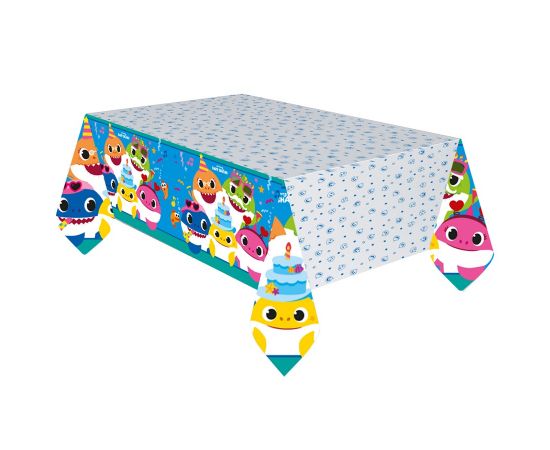 Τραπεζομάντηλο χάρτινο Baby Shark 120x180εκ.