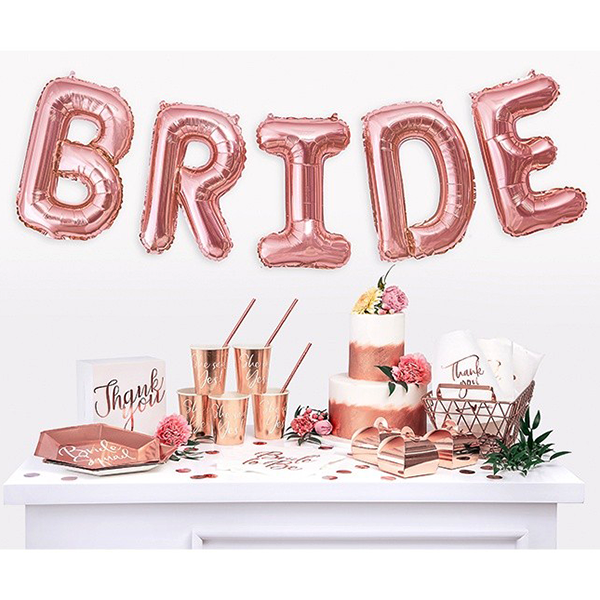 Μπαλόνι για Βachelorette Party "Bride to Be" Rose Gold 1 τεμ