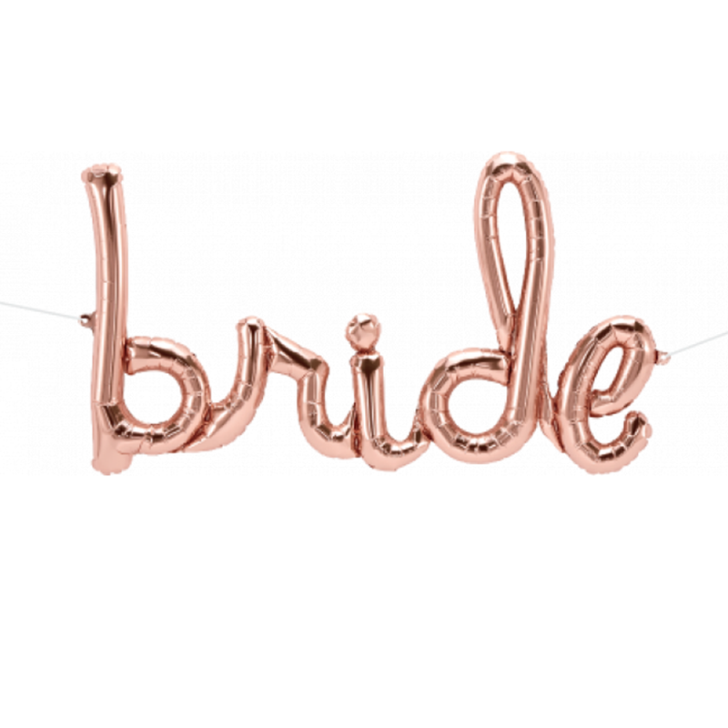 Μπαλόνι για Βachelorette Party "Bride" Rose Gold 1 τεμ