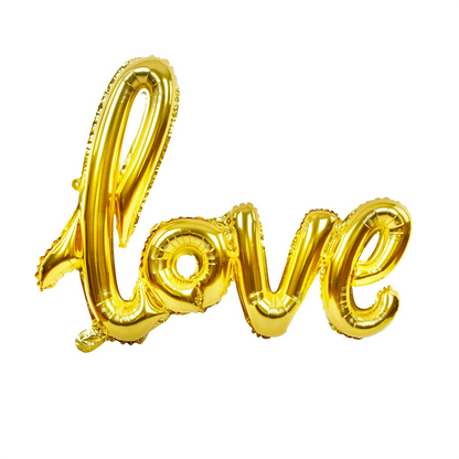 Μπαλόνι Φόιλ για Πάρτυ "Love" Letters Gold 1 τεμ