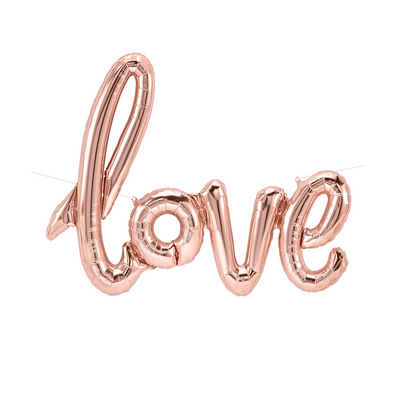 Μπαλόνι Φόιλ για Πάρτυ "Love" Letters Rose Gold 1 τεμ