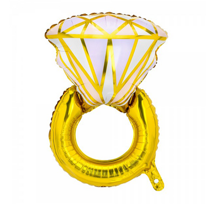 Μπαλόνι Δαχτυλίδι Μονόπετρο Χρυσό 1 τεμ