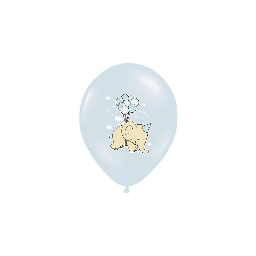 Σετ Μπαλόνια Ελεφαντάκι γαλάζιο (6 τεμ)