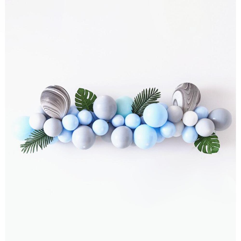 Σετ μπαλόνια σιέλ 45τεμ με γιρλάντα