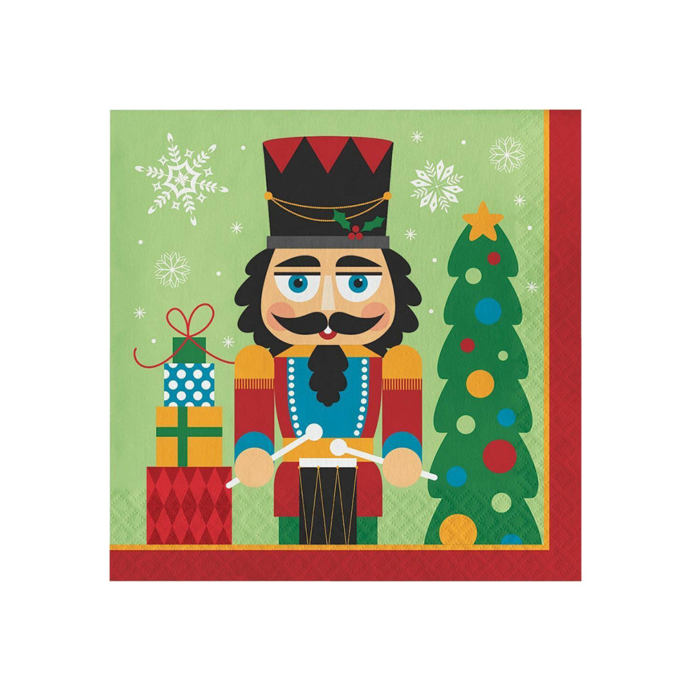 Χαρτοπετσέτες μεγάλες Καρυοθραύστης 16,5x16,5εκ 16τεμ