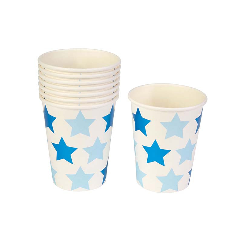 Χάρτινα ποτήρια με μοτίβο αστεράκι