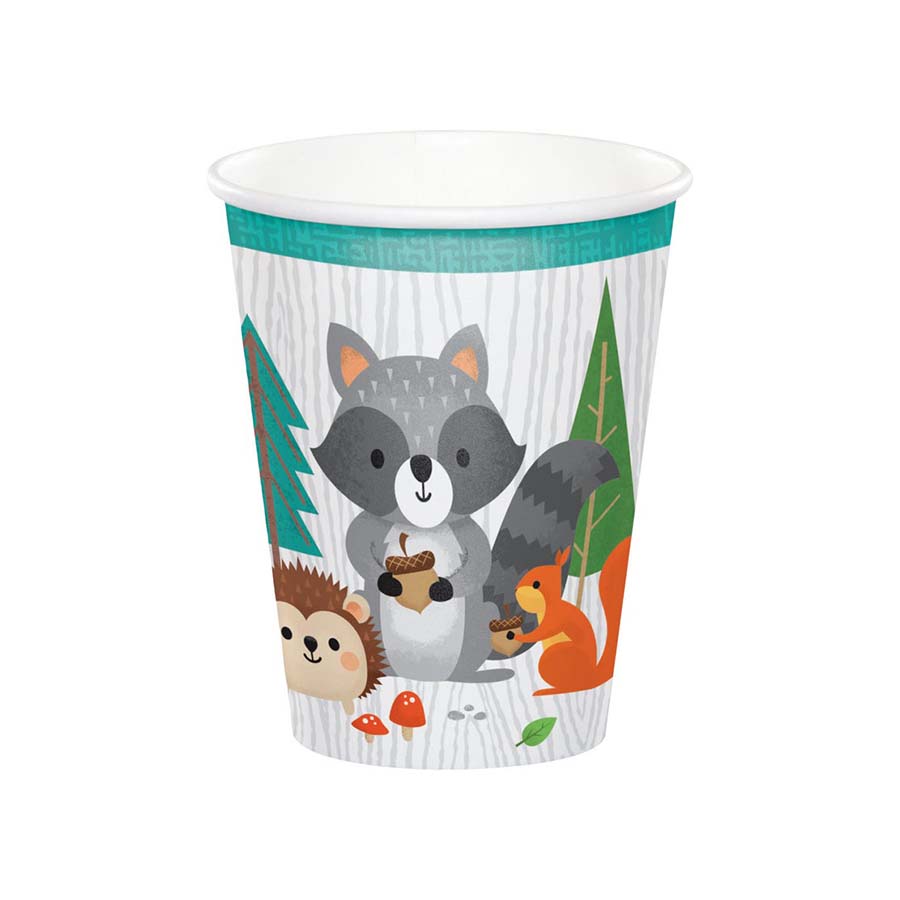 Χάρτινα ποτήρια Woodlands animals 8τεμ