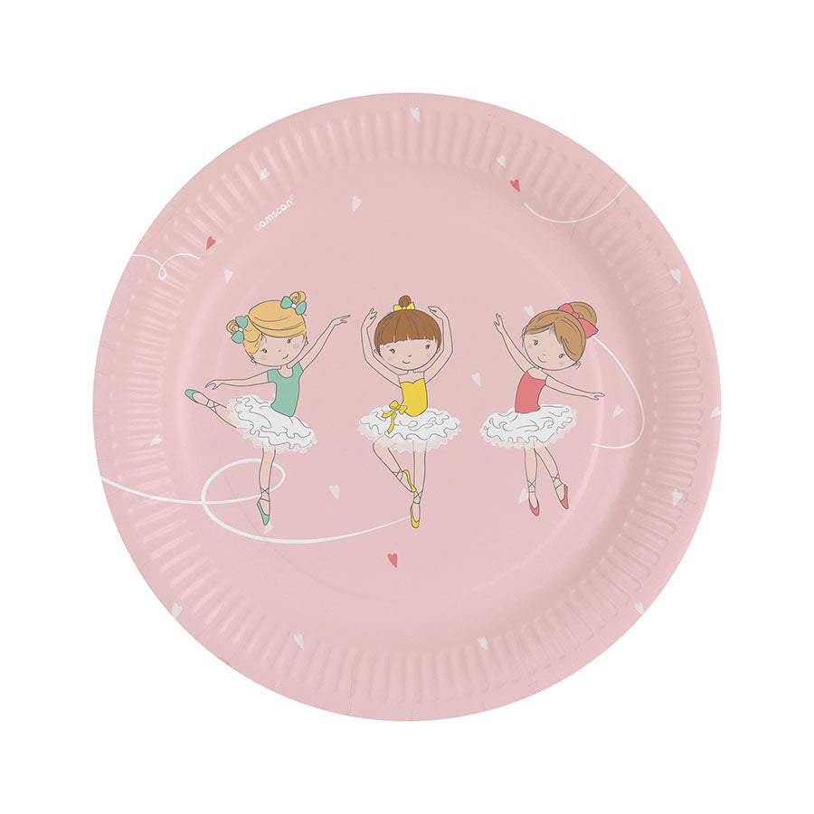 Χάρτινα πιάτα γλυκού Little Dancer 8τεμ