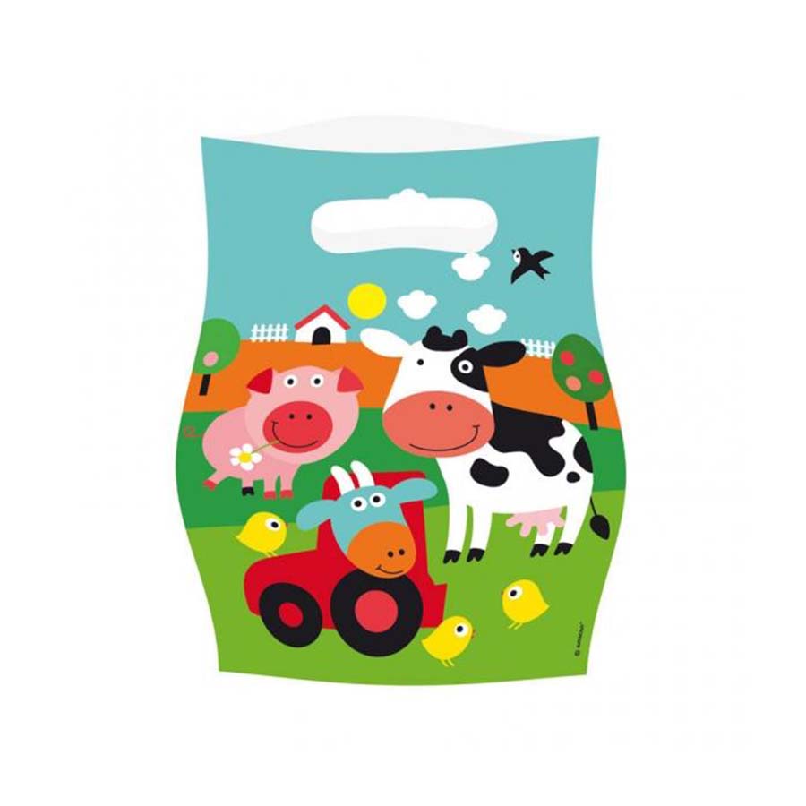 Σακουλάκια Δώρου για Παιδικό Πάρτυ Ζωάκια της Φάρμας 8 τεμ