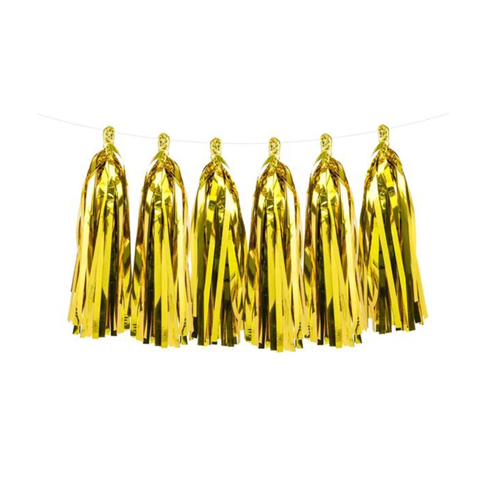 Γιρλάντα με χρυσές φούντες 2μ 