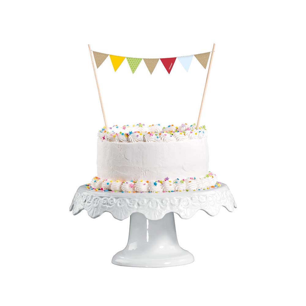 Διακoσμιτικό τούρτας με γιρλάντα 15x20εκ