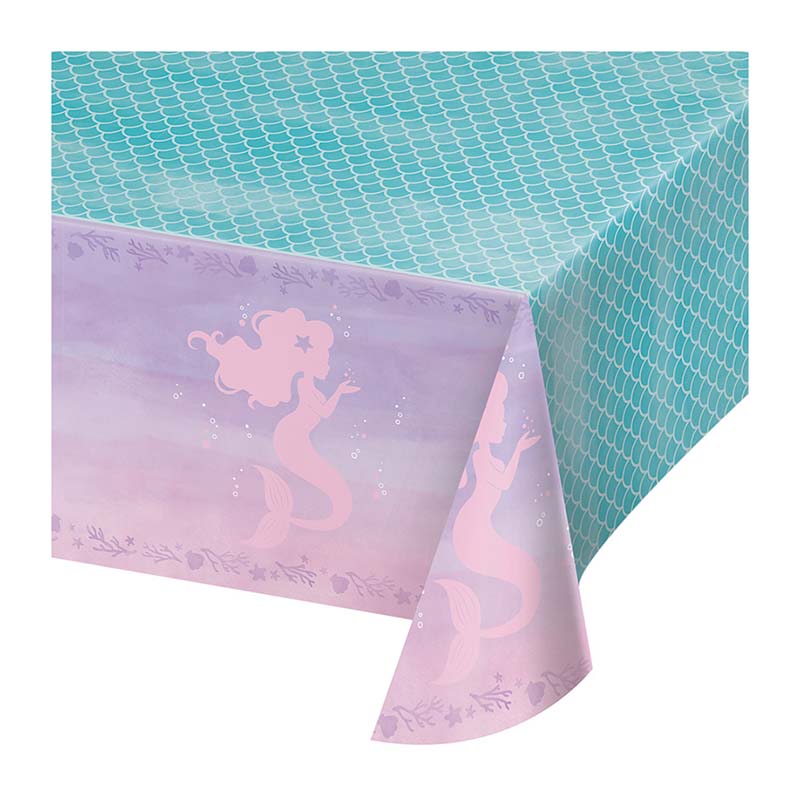 Τραπεζομάντηλο με γοργόνα σε ιριδίζοντα χρώματα