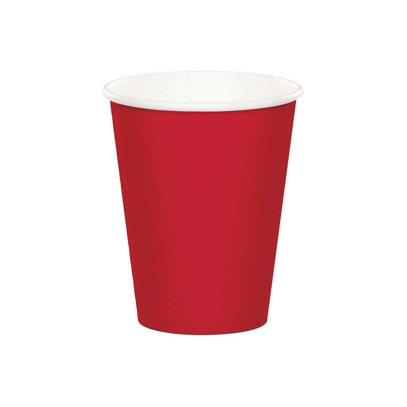 Χάρτινα ποτήρια κόκκινα 8τεμ