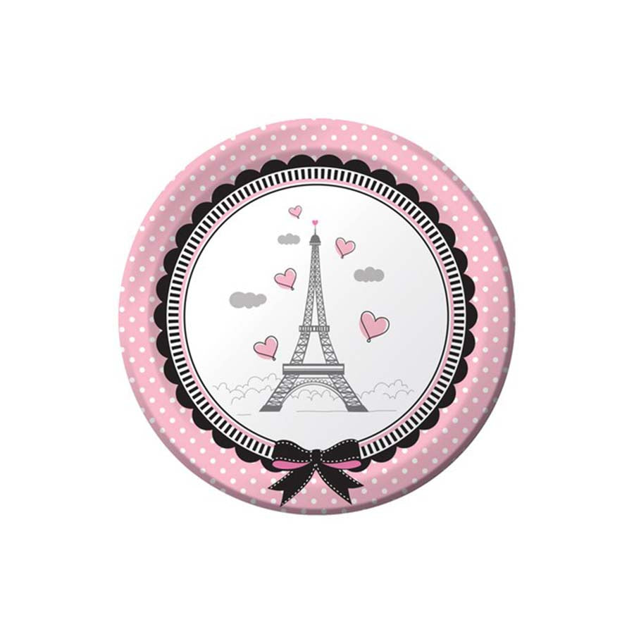 Χάρτινο πιάτο γλυκού Party in Paris 8τεμ