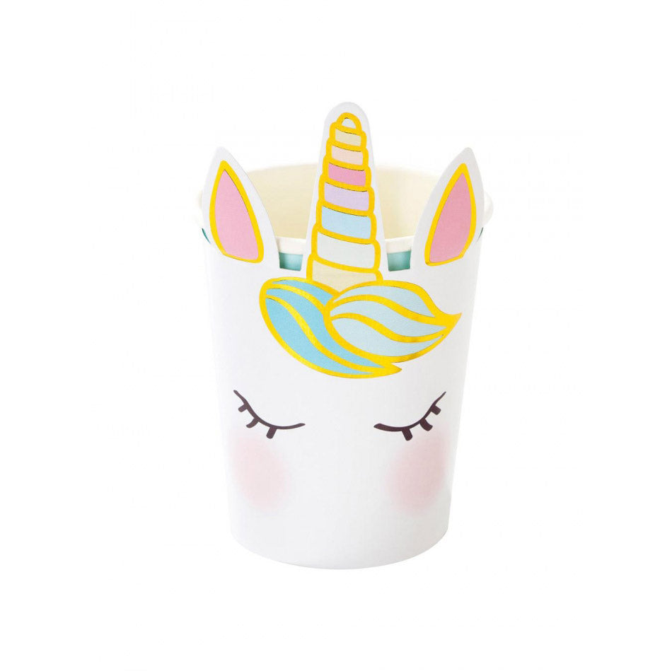 Χάρτινα ποτήρια We Love Unicorn 8τεμ