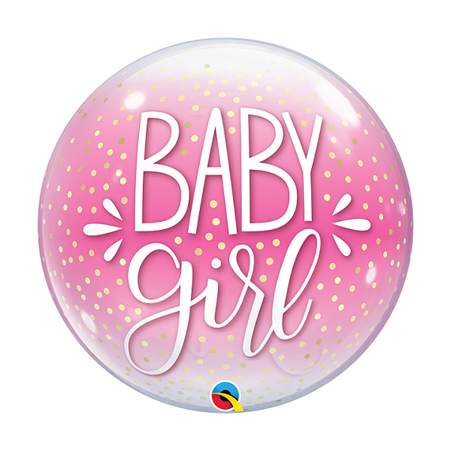 Μπαλόνι Baby Girl Pink n Confetti Dots