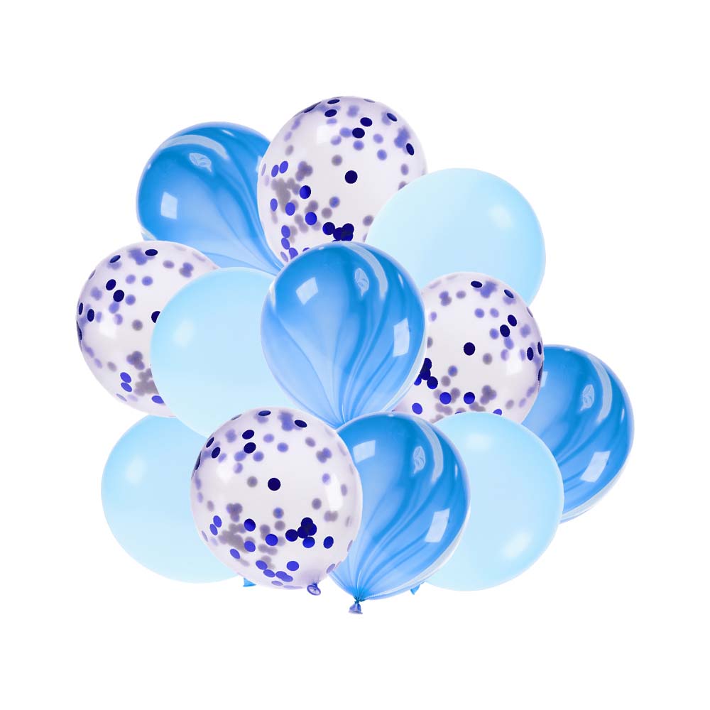 Σετ μπαλόνια λάτεξ σιέλ 12τεμ