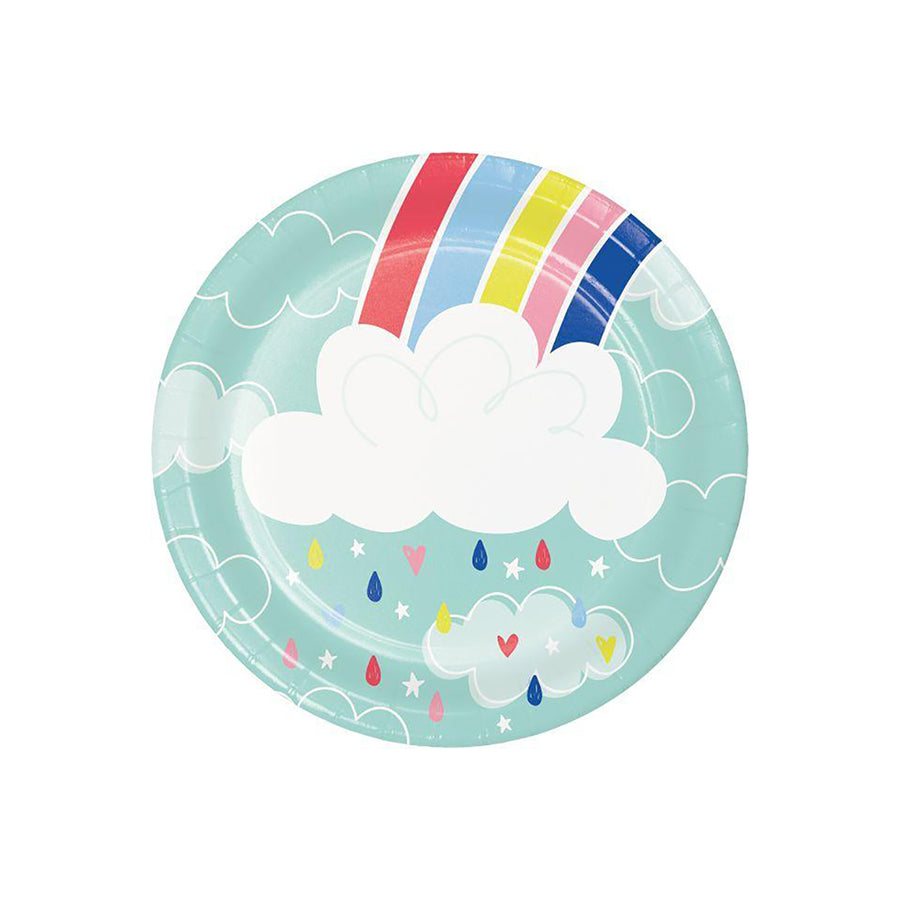 Χάρτινα πιάτα γλυκού Over the Rainbow 8τεμ