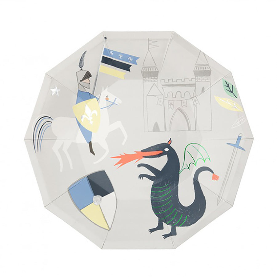 Πιάτο σε θέμα ιππότης και δράκος