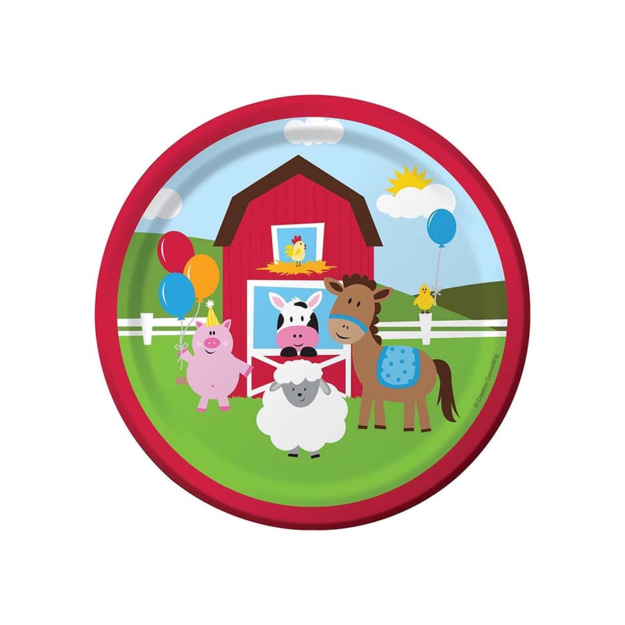 Χάρτινα πιάτα Farmhouse Fun 8τεμ