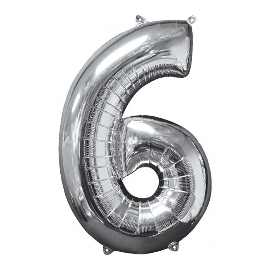 Μπαλόνι Φοιλ Ασημί Νούμερο 6