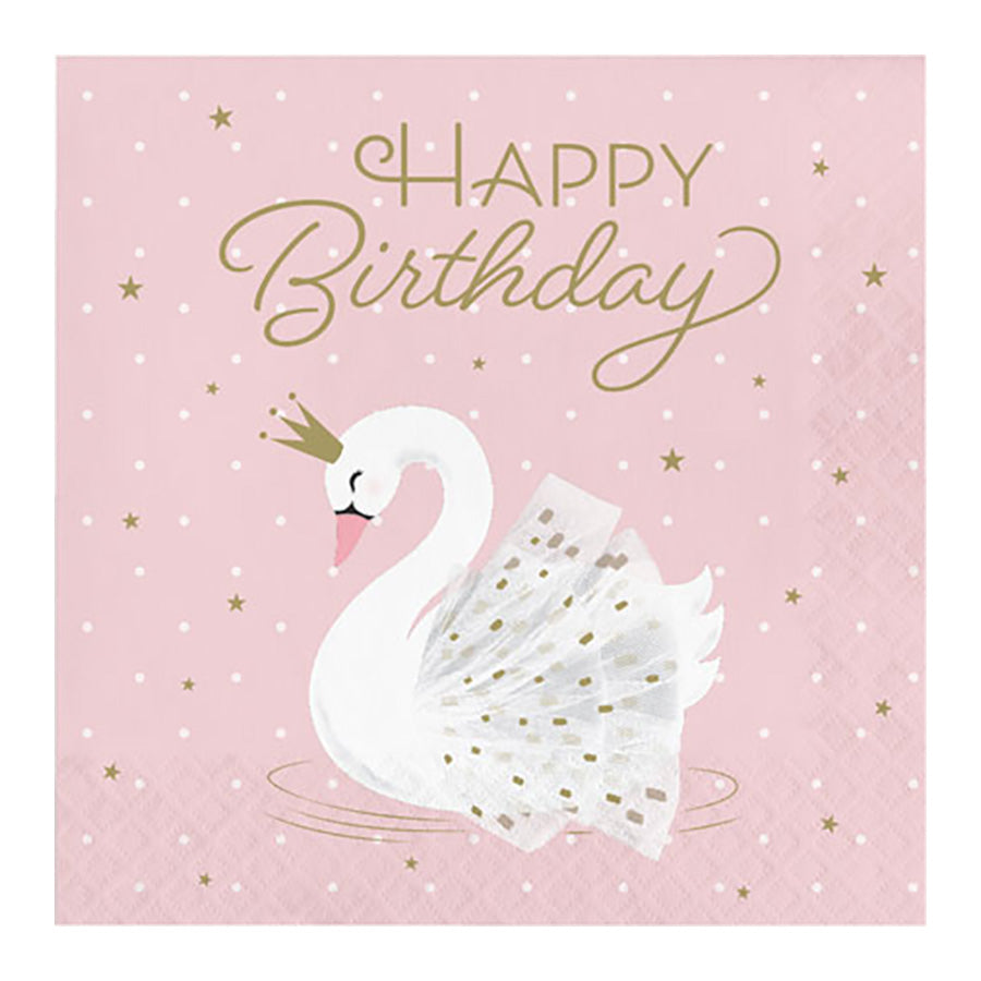 Χαρτοπετσέτες φαγητού σε θέμα κομψός κύκνος