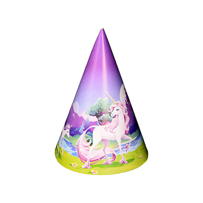 Χάρτινα καπελάκια Unicorn Fantasy 8τεμ
