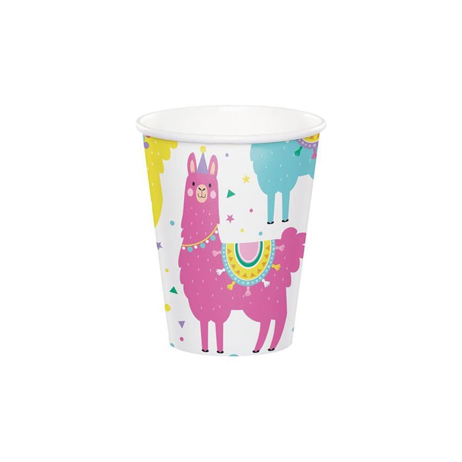 Ποτήρια "Llama Party" 266ml Creative Converting (8 τεμ)