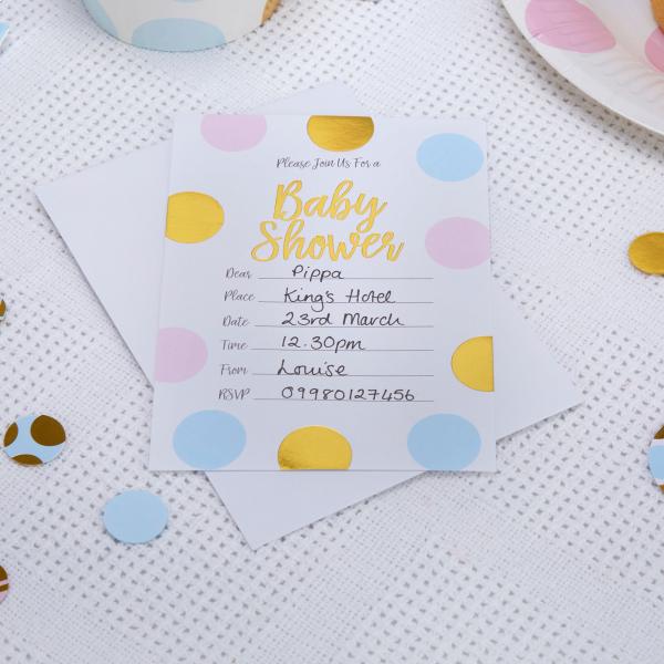 Πρόσκληση για Πάρτυ Baby Shower 10 τεμ