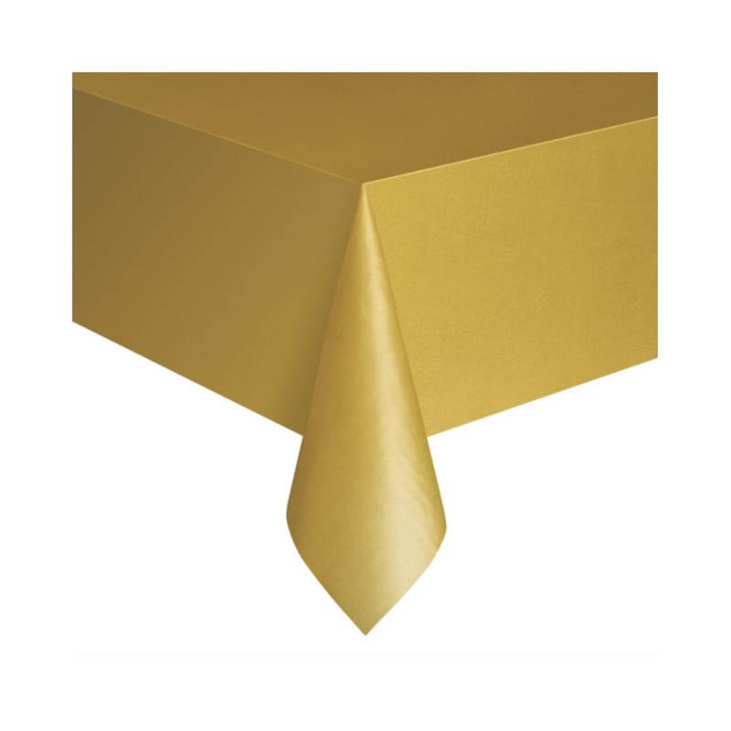 Πλαστικό τραπεζομάντηλο χρυσό
