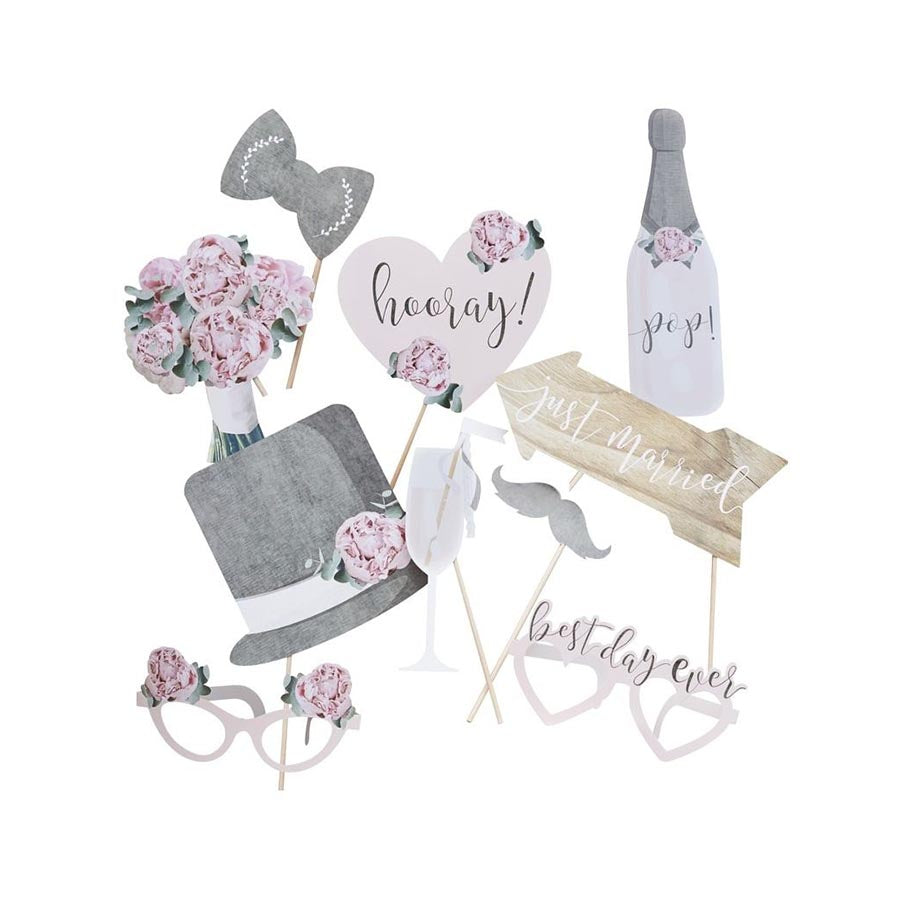 Φωτογραφικό Photo Booth Γάμου 10 τεμ