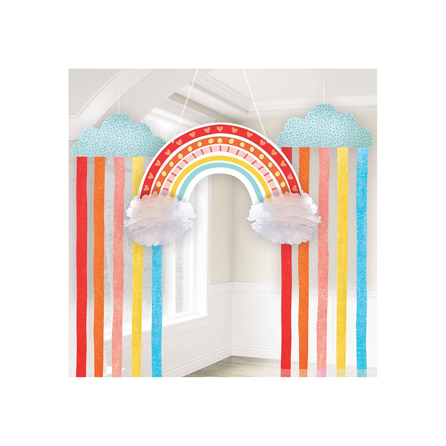 Σετ Κρεμαστή Διακόσμηση Retro Rainbow 3 τεμ