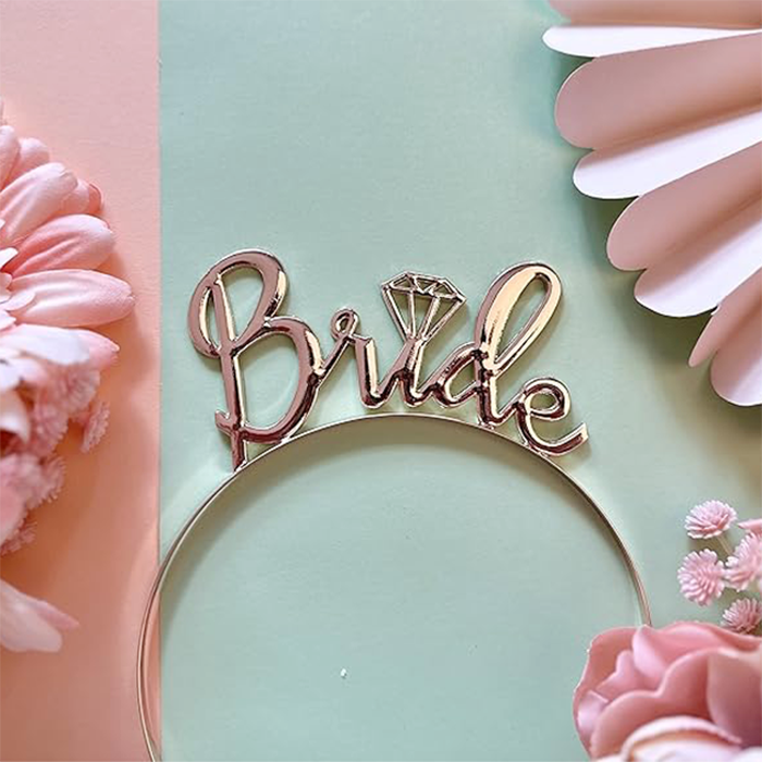 Μεταλλική Στέκα για Βachelorette Party “Bride” Diamond 1 τεμ