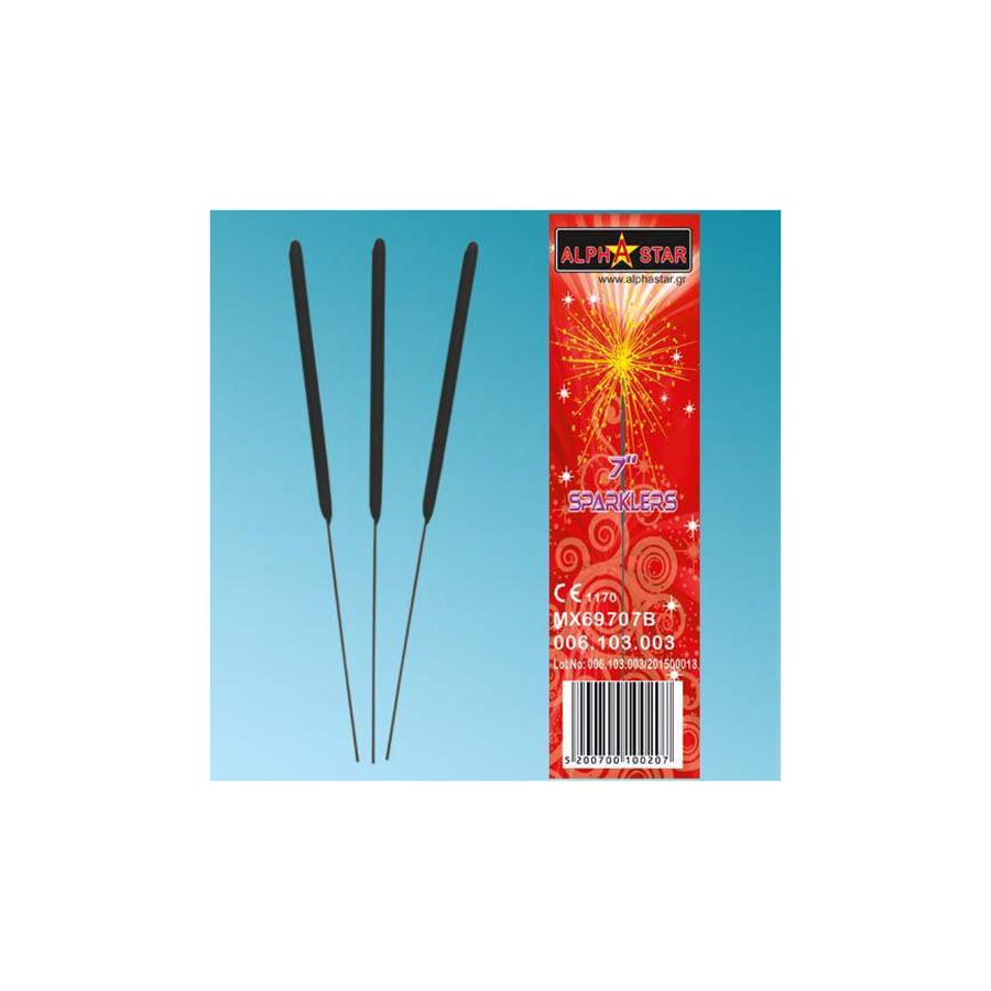 Πυρσοί τούρτας Sparklers 7"(10 τεμ)