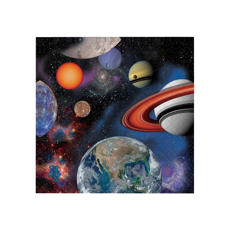 Χαρτοπετσέτες μικρές Space Blast 25x25εκ