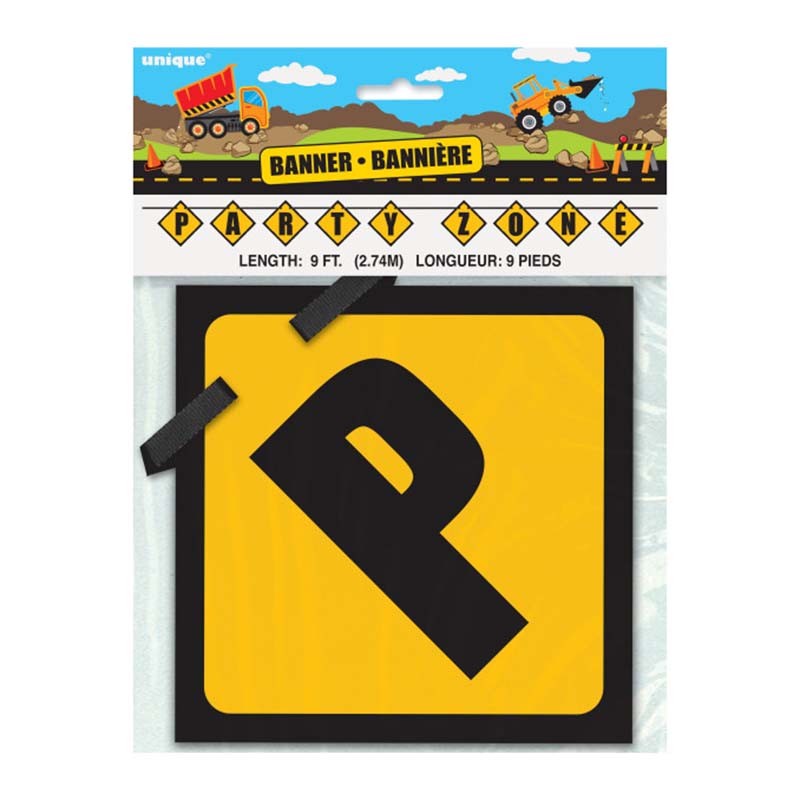 Γιρλάντα για πάρτι σε θέμα Construction