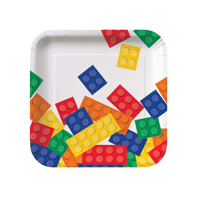 Χάρτινα πιάτα γλυκού τουβλάκια 8τεμ