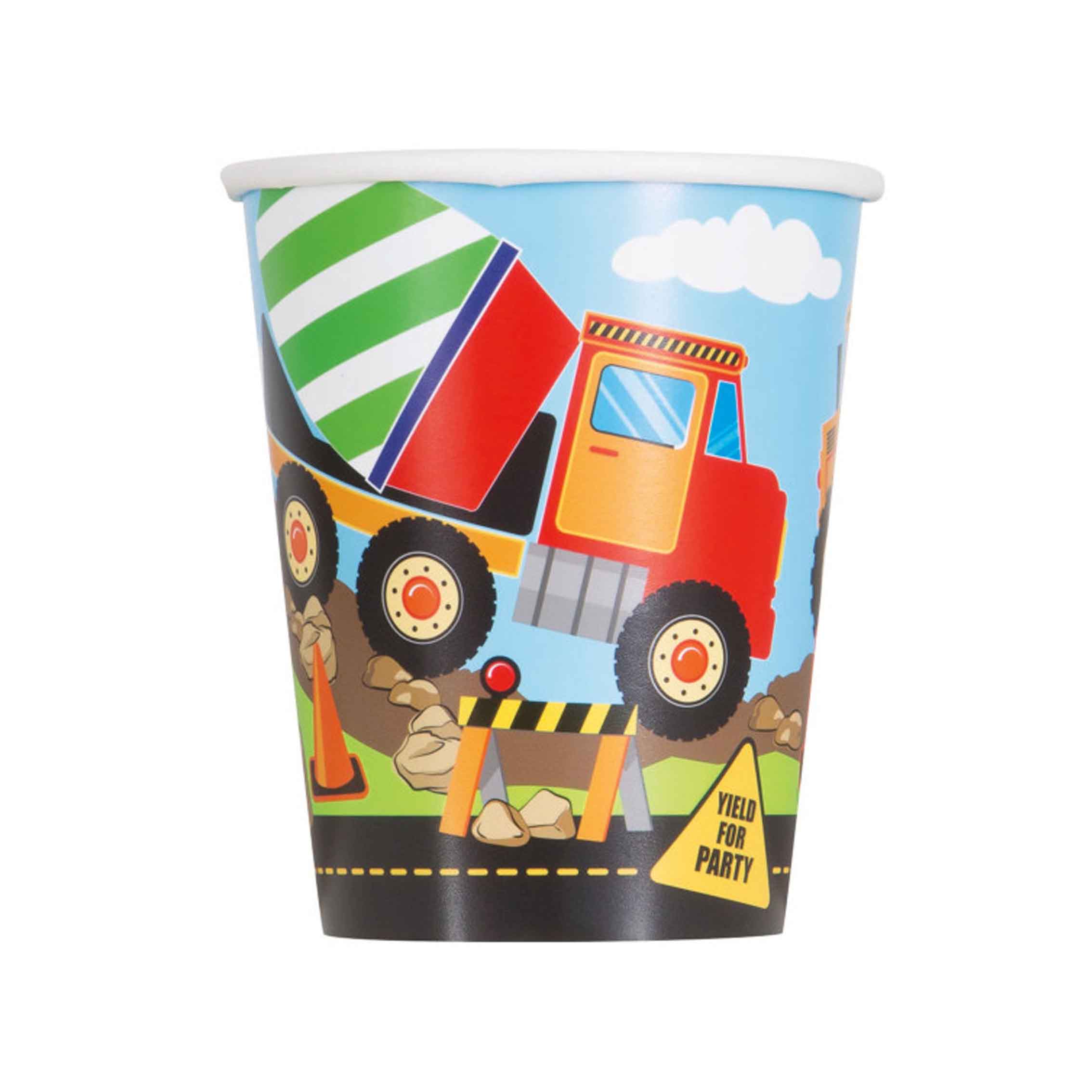 Χάρτινο ποτήρι πάρτι σε θέμα Construction